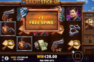 2 overlay Scatter symbols award additional free spin in the Free Spins feature