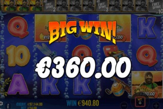 Big win in the Big Bass Bonanza Hold and Spinner slot