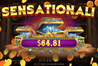 Big win in the Diamonds of Egypt slot