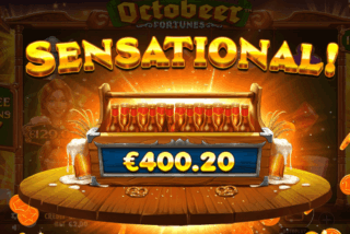 Big win in the Octobeer Fortunes slot