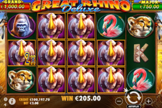 Big win with top paying symbol 7 respin feature