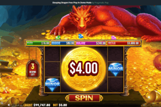 Landing a giant Money symbol awards the Bonus Respin feature