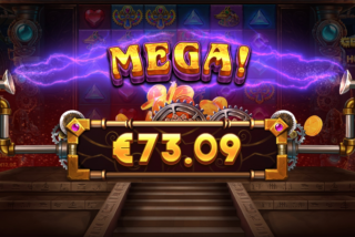 Mega win in the Gears of Horus slot