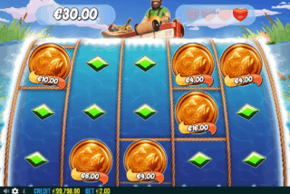 Money symbols are held in place during the Hold & Spinner bonus