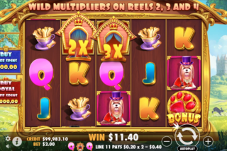 Multipliers are added together for a win