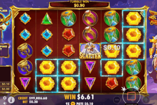 Multipliers values are collected and added to the total Multiplier