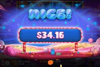 Nice win in the Candy Corner slot machine
