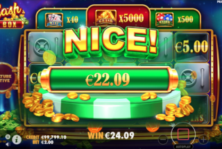 Nice win in the Cash Box slot