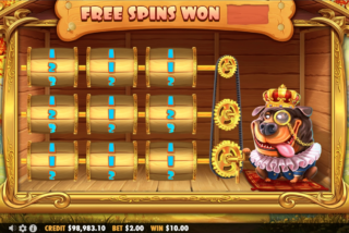 Randomiser for the Free Spins in the The Dog House: Royal Hunt slot machine