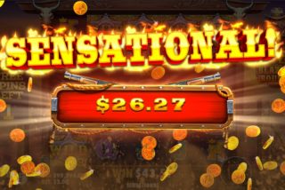 Sensational win in the Free Spins bonus