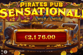 Sensational win in the Pirates Pub slot