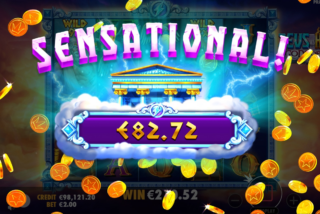 Sensational win in the Zeus vs Hades: Gods of War slot machine
