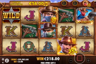 The Renegade symbol collects multipliers from all Cowboy symbols