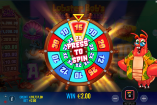 Wheel randomizing the Free Spins Bonus round