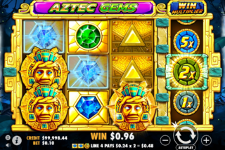 Win in the Aztec Gems slot