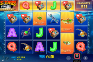 Win in the Big Bass Bonanza Megaways slot machine