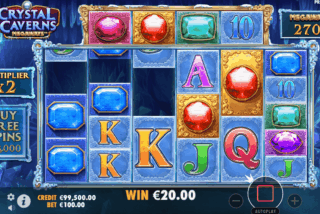 Win in the Crystal Caverns Megaways slot machine