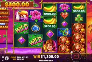 Win in the Free Spins feature