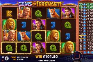 Win in the Free Spins feature