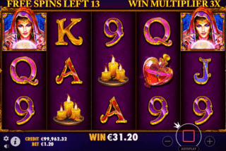 Win in the Free Spins feature