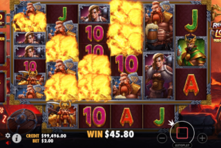 Win in the Revenge of Loki Megaways slot machine