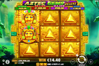 Win that includes 2 stacked Wild symbols