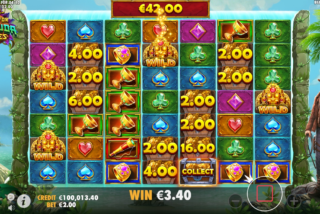 Win with one of the bonus features of the game